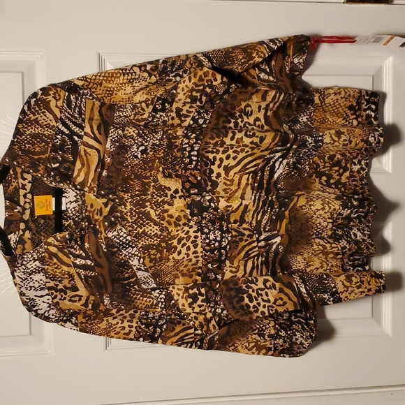 Ruby Rd. Animal Print Top - Picture 2 of 7